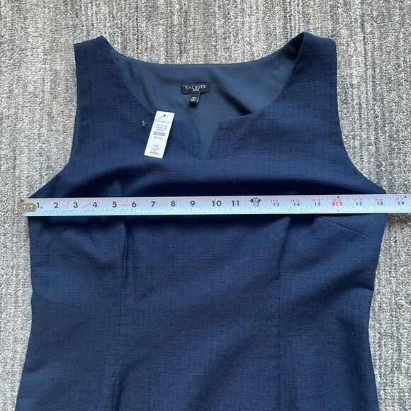 Talbots Navy Blue Sequin Fish Dress, Size 10 P, NWT - Picture 7 of 10